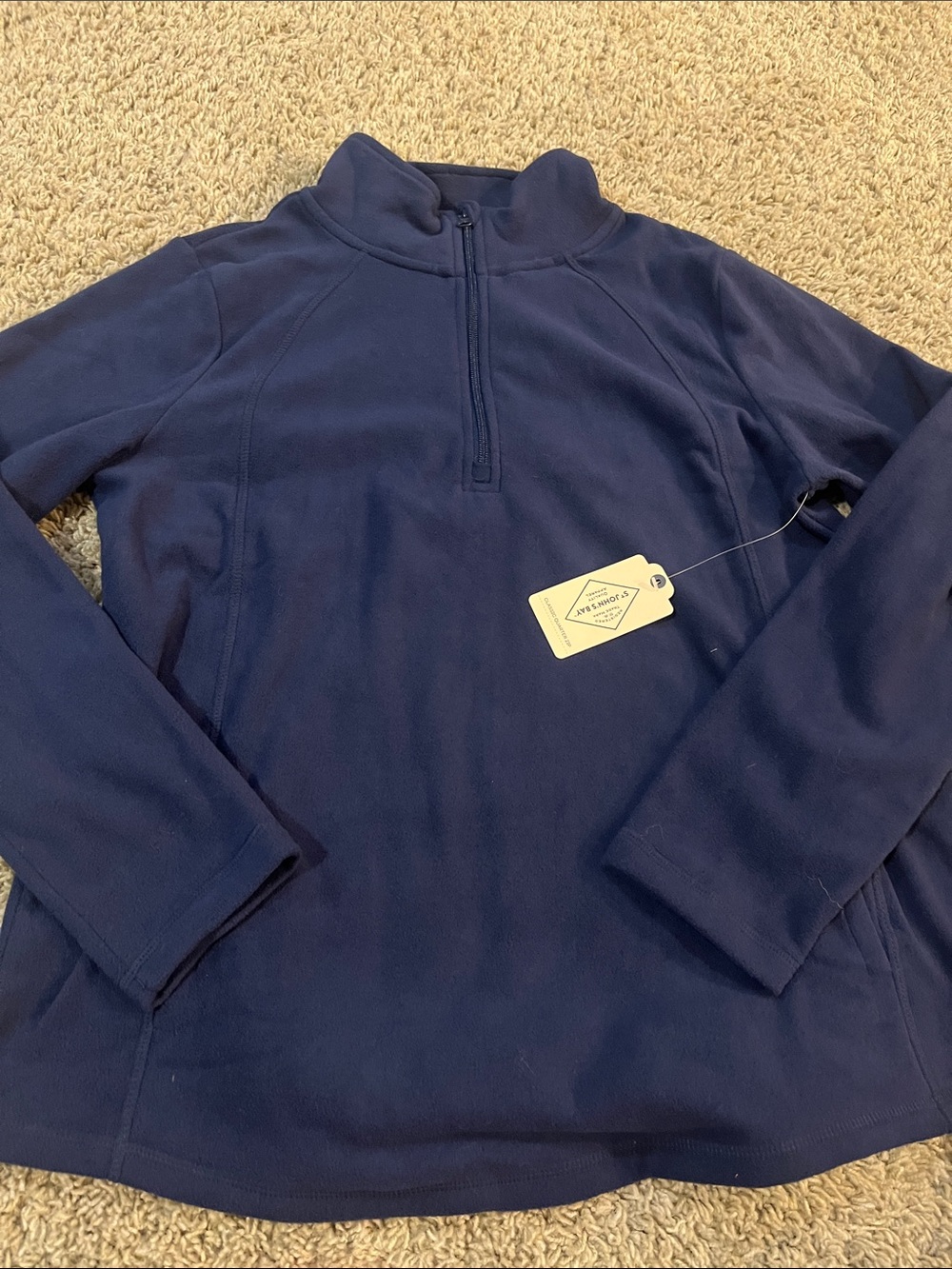 St. John's Bay Navy Half-Zip Pullover Sweater